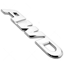 1pc AWD Emblem3D Tailgate Side Sticker Badge Replacement for Pilot Ridgeline Badge 75719-TLA-A00 Drive 4x4 SUV Off Road (Chrome)