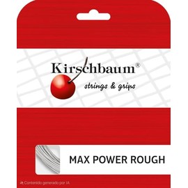 Kirschbaum Max Power Rough String Set - Black, 1.25 mm