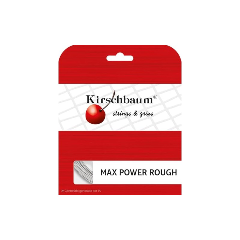 Kirschbaum Max Power Rough String Set - Black, 1.25 mm