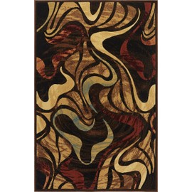Home Dynamix Catalina Picasso Area Rug, 5'3" x 7'2", Black
