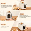Mecity Toaster 2 Slice, Touch Screen Wide Slot Retro Toaster