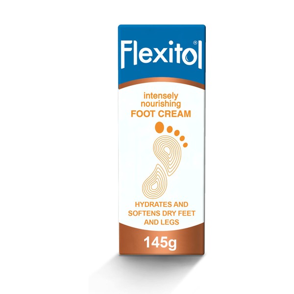 Flexitol Intensely Nourishing Foot Cream 145g, Intensive Hydration for Dry Feet and Legs, Maintains Soft Feet