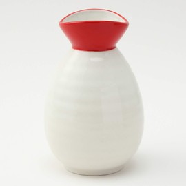 Sun Art SAN2524 “A Cup of Sake with Friends Sake Bottle” Celebratory Sake Sake Bottle and Cup Set, Red and White