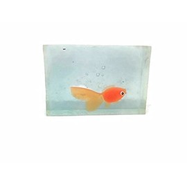 Kids Soap Clear Soap With Fish Toy inside 4 Ounce Fish Color May Vary (6 Pack)