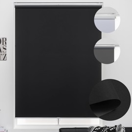 KALYSIE Custom Roller Shades 100% Blackout Blinds for Windows and Doors, Pull Down Room Darkening Window Shades, Easy to Install for Home and Office