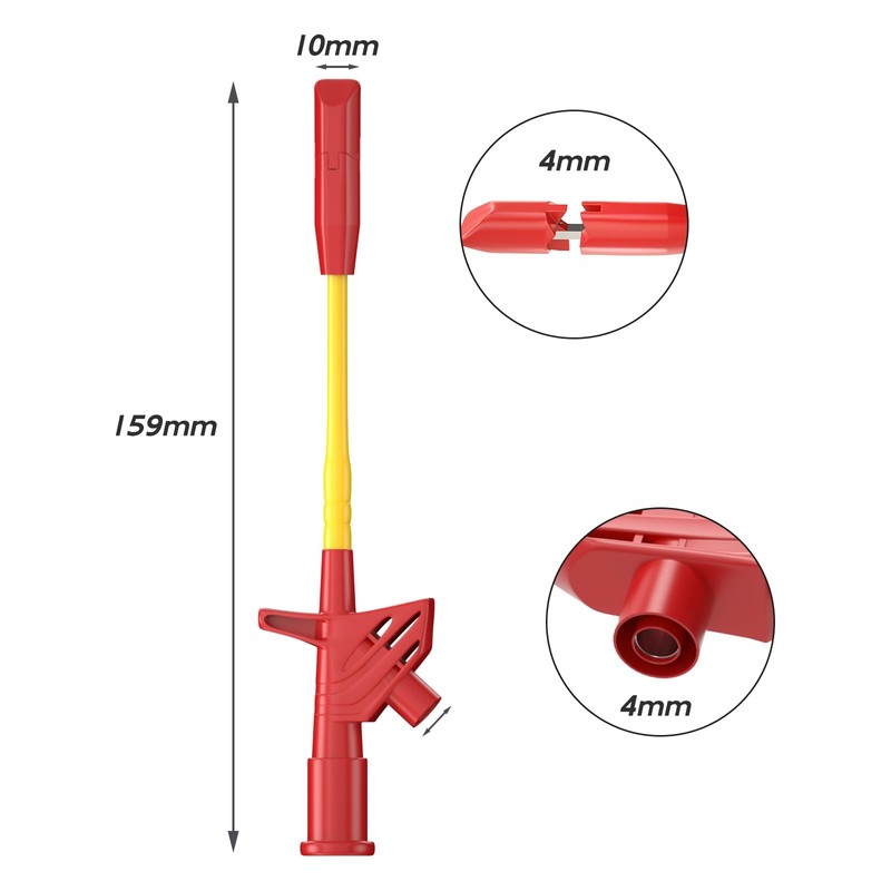 Cleqee Insulation Wire Piercing Probes 2PCS Heavy Duty Fully Insulated