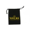 Novel Box Premium Large Black/Black Stitched Leatherette Pearl/Omega Necklace Folder
