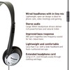  Panasonic Headphones LP-HT161-K Full Size Over-Ear Lightweight Long Cord