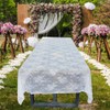 Awtlife Classic White Lace Tablecloth for Wedding Decorations Showers Roses