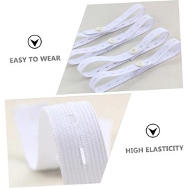Healifty 12pcs Diaper Button Cloth Diaper Closures Belly Binder Infant Baby Diaper Belt Buckles Baby Diaper Strap Kids Belt Durable Belt Buckles Elastic Toddler Bracket White Adjustable