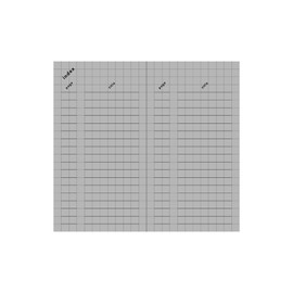 Daigo R1817 Ishoni Notebook Number Mini Square Black [Bulk Purchase Set of 2]