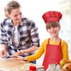 Fodlon Kids Apron and Chef Hat Set, Adjustable Children Kitchen