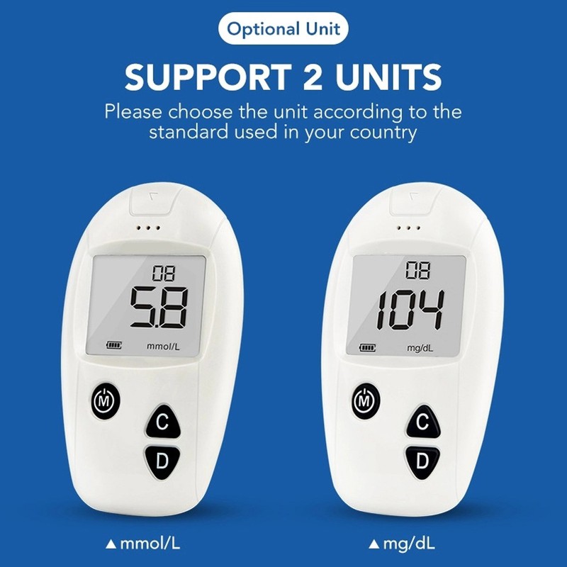 Blood Glucose Monitor Kit All in One Glucometer Automatic Accurate