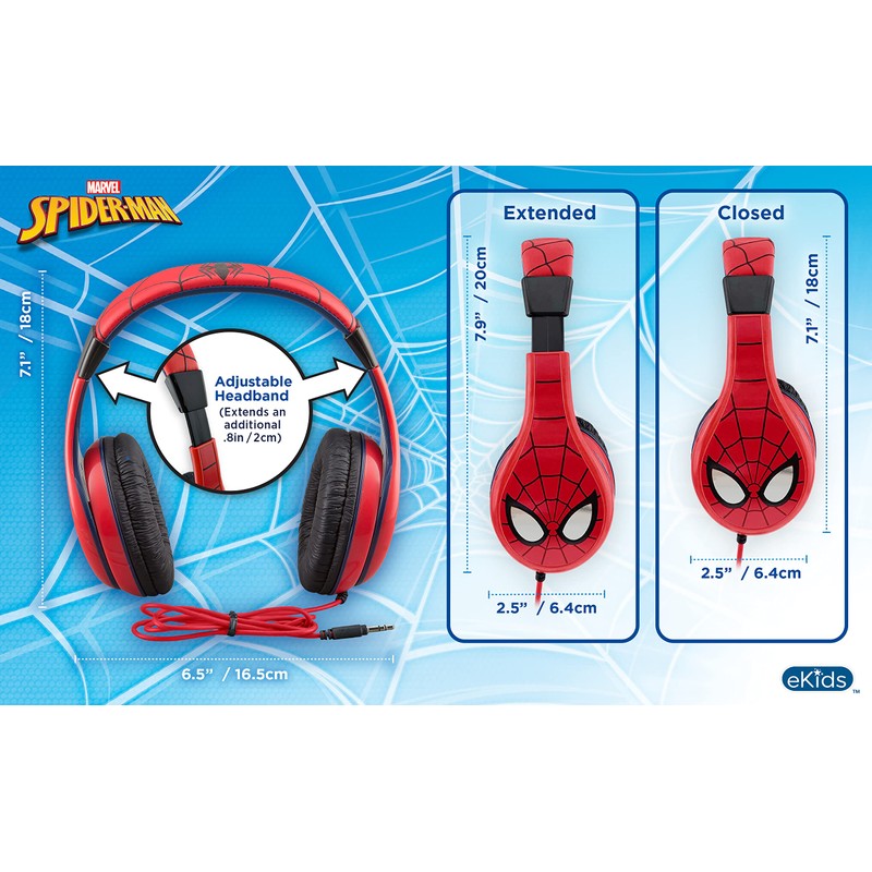 スパイダーマン　ヘッドホン・ヘッドフォン・イアホン・イヤホン（子供・キッズ）
