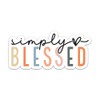Simply Blessed Sticker Christian Bible Verse Sticker Inspirational Religious Faith