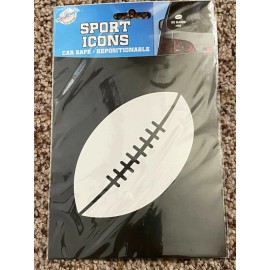 The Peel People NIP NEW Car Decal Sticker White Football Sports Icons Safe