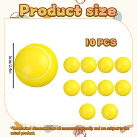YSFVNP 10Pcs Foam Tennis Balls, Foam Balls, Soft Sponge Mini High Bounce for Indoor Outdoor Sports Kids Boys & Girls