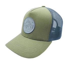 SixHats Green Canvas Snapback Hat | One Size Fits All | Hats for a Cause, Green & Grey, X-Small-Medium