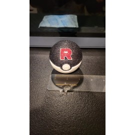 Team Rocket Pokeball 3D Printed custom Diamond