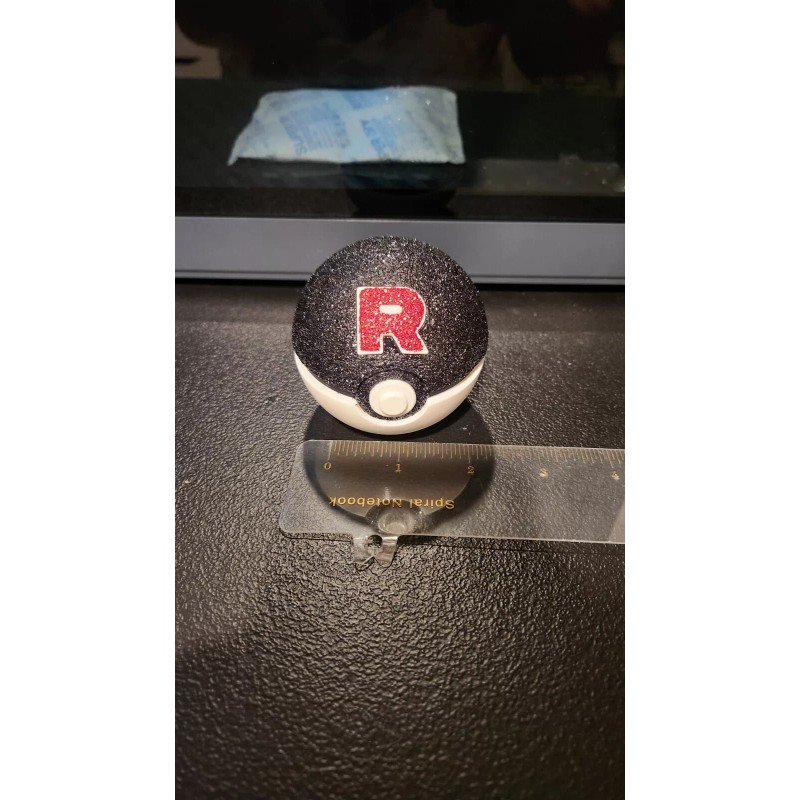 Team Rocket Pokeball 3D Printed custom Diamond