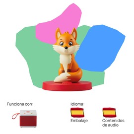 FABA Character Sonoro - Red Deer Gets Larger - Stories and Sounds for Girls and Boys from 3 - 5 Years, Toys and Educational Content in Spanish