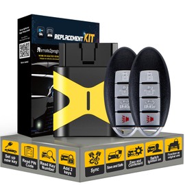 Remote2program 2pcs Smart Proximity Car Key Keyless Entry Remote DIY Kit Replacement for 2007-2012 Nissan Altima Maxima/2009-2012 Infiniti FX35/G37/FX50 KR55WK48903 KR55WK49622 (2PCS Remote Kit)