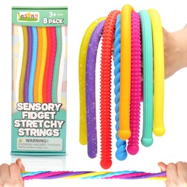 Sensory Autism Toys for Kids - Textured Stretchy Sensory Fidget Toys for Stress Anxiety - Sensory Toys Special Needs for Autistic Autism Children Toddlers Boys Girls, Treasure Box Classroom & Travel