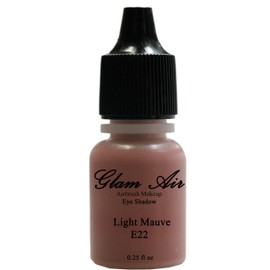 Glam Air Airbrushsh Eye Shadow Colors Water-based 0.25 Fl. Oz. Bottles of Eyeshadow( Choose Your Colors From Menu) (E22- LIGHT MAUVE)