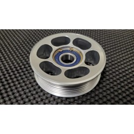 SilverHorse Racing SHR Tru-Billet 3.25" / 82.5 mm 6-Rib Grooved Idler Pulley fits Ford Trucks
