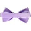 Stacy Adams Men's Satin Solid Bow Tie, Lilac, One Size