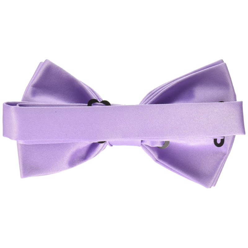Stacy Adams Men's Satin Solid Bow Tie, Lilac, One Size
