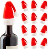 Robelli Mini Santa Hat Bottle Toppers Christmas Table Decoration (12