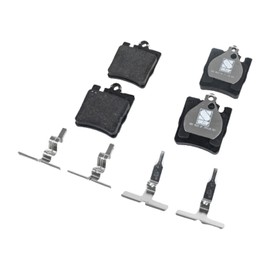 Nao Pro-Line Series Organic Brake Pad Set for 2003-2007 for C230 Rear 2-Piston Front Caliper (2-Wheel Set, Hardware Included)