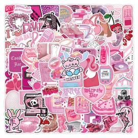 Y2k Aesthetic Stickers, 100PCS Y2k Cute Colorful Stickers, Waterproof Vinyl Retro Art Stickers for Skateboards Guitars Laptops, Teens