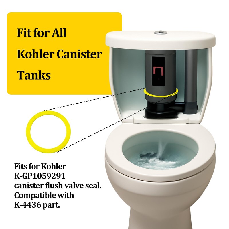 Flush Valve Seal for Kohler, 2 Pack GP1059291 Silicone Replacement