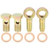 X AUTOHAUX 2 Sets 14mm Banjo Internal Diameter Banjo Bolt