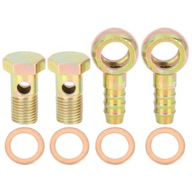 X AUTOHAUX 2 Sets 14mm Banjo Internal Diameter Banjo Bolt Washer Kit for Car