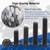 MroMax M6 x 10mm Machine Screws Hex Socket Round Head