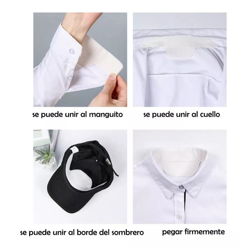 Dolores Parches Sudor Absorbe Almohadillas Axilas Cuello Evita Olor