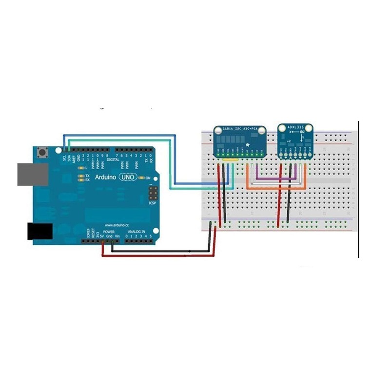 ARCELI 16 Bit 16 Byte 4 Channel I2C IIC Analog-Digital