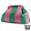 Clutch Pink, Striped Bag, Make Up Bag, Small, Pink and