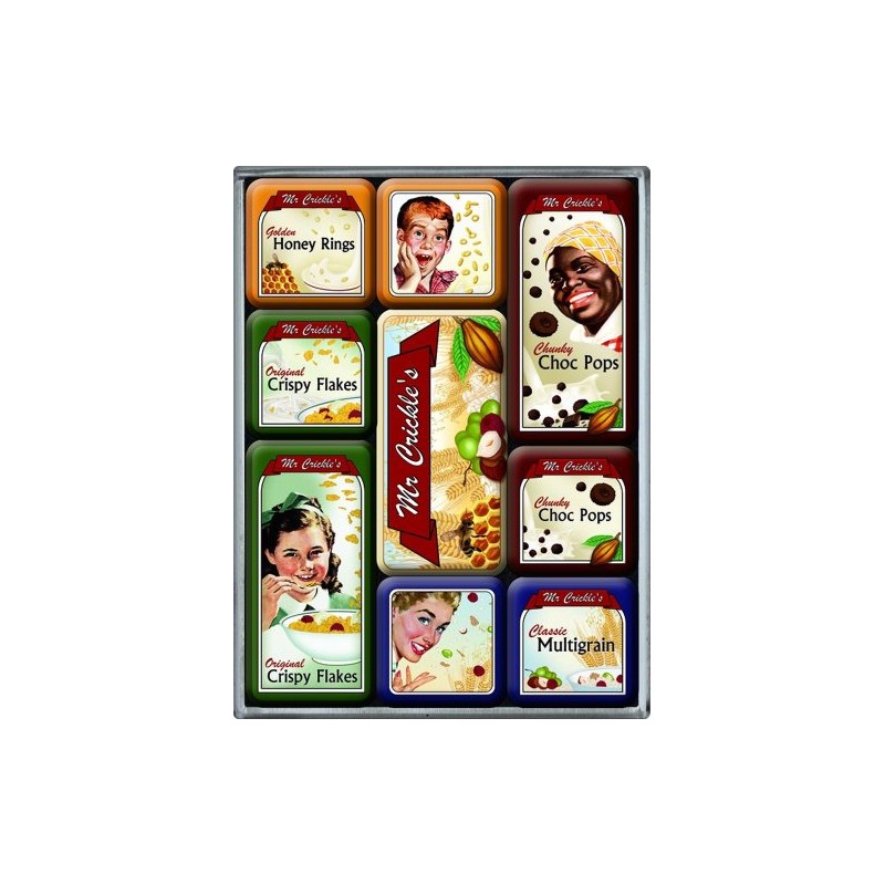 Nostalgic Art Mr 83031 Crickle's Magnet Set 9–Piece