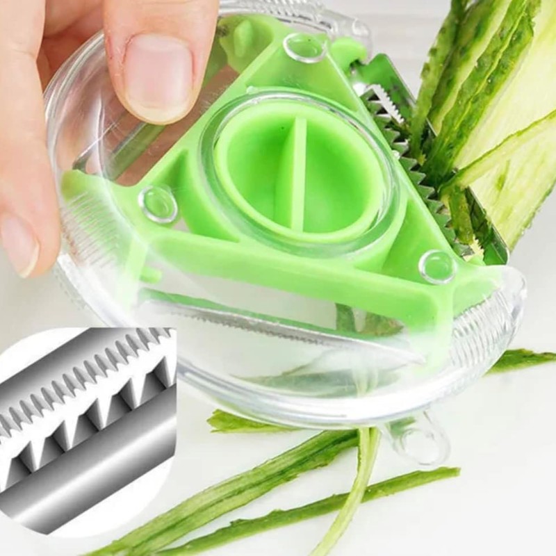 Swift 3-in-1 Vegetable and Fruit Peeler, Cutter with Stainless Steel