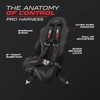 1pc Black 5 Point Harness for Bucket Seat, Latch Release,