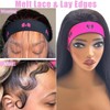 2 Pcs Rose Red Melt Bands, Adjustable Wig Bands, 1.4