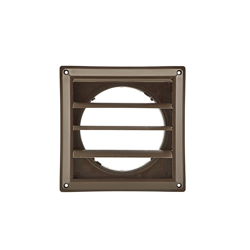Lambro Industries 361B 6" Brown Plastic Louver Vent