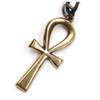 Ankh Egyptian Bronze Pendant Necklace Jewellery, incl black cotton sting,