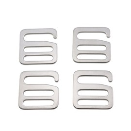 ZHYOHEN 4PCS Metal Luggage Webbing Adjustable Spring G Buckle Wave Buckle Aluminium Alloy Hook Bag Hardware Accessories Fit 20mm Webbing Width