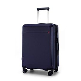 Tekla Hardshell Expandable Carry On Luggage with Spinner Wheels 20in 26in Carry On (Navy Blue, Carry-On 20-Inch)