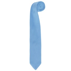 WANYING Men's 7 cm / 2.75 Inch Slim Knitted Tie Knitted Narrow Ties Knit Neckie Retro Sporty Casual Office Basic for Gentleman - Plain Light Blue
